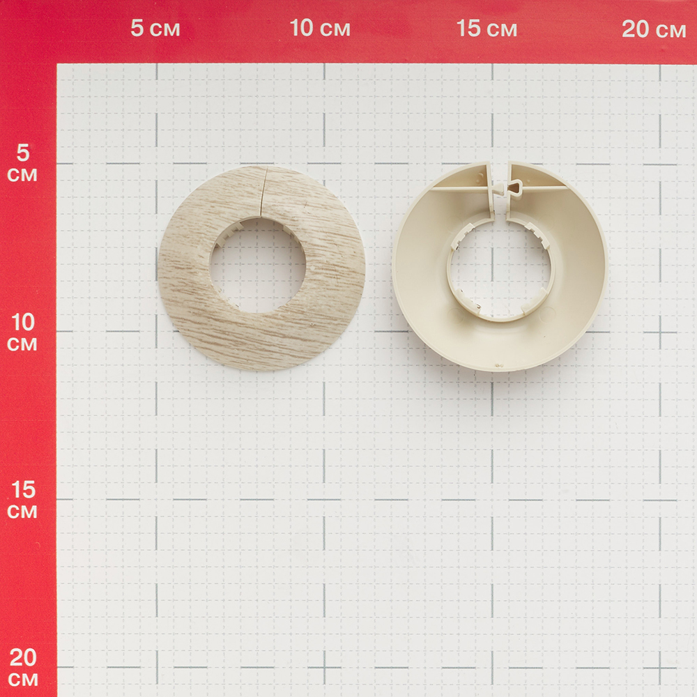Обвод для труб ПВХ декоративный 28 мм королевский белый (2 шт.)