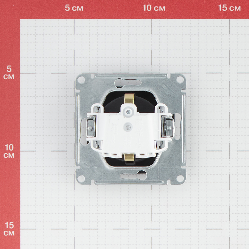 Розетка Systeme Electric AtlasDesign встраиваемая карбон (ATN001043)