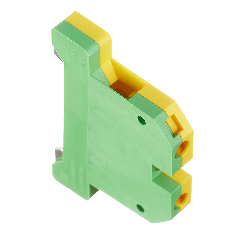 Колодка клеммная винтовая Navigator 4 кв.мм желто-зеленая (10 шт.) (612232)