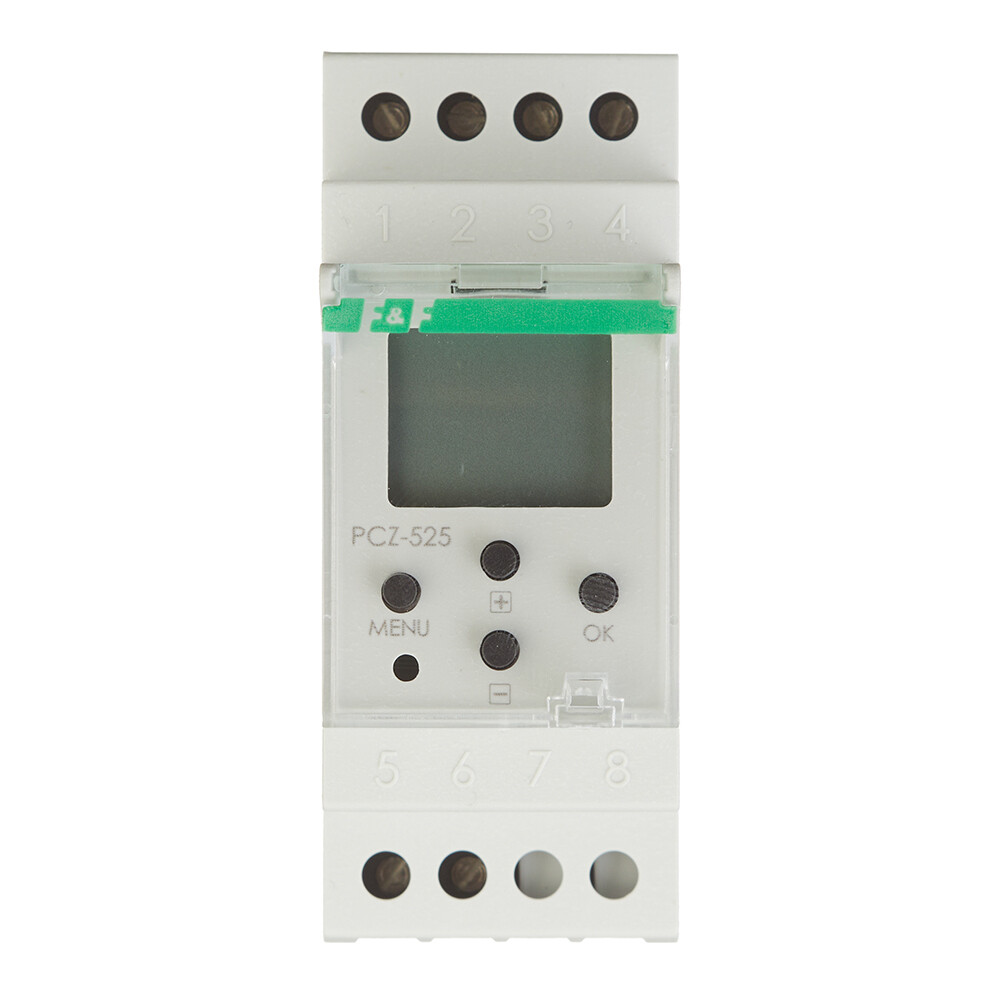 Реле времени модульное F&F PCZ-525 (EA02.002.005) 230 В 16 А 1P+N