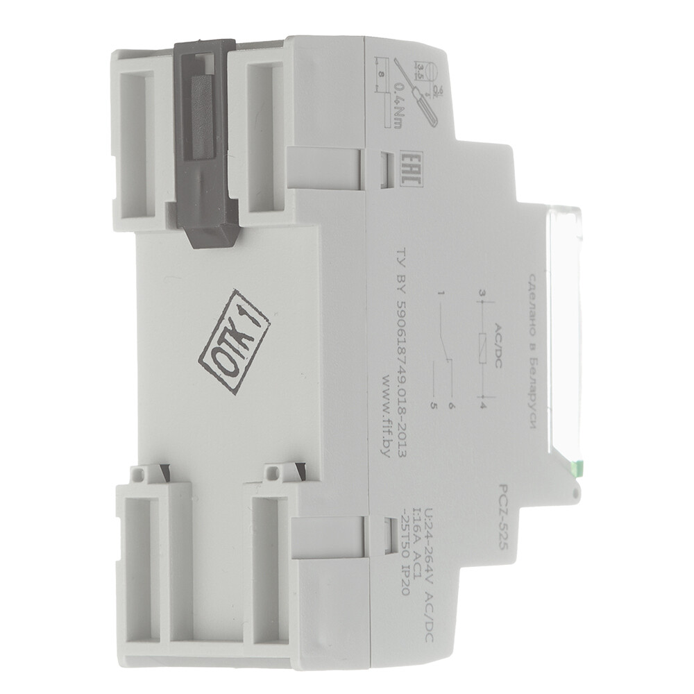 Реле времени модульное F&F PCZ-525 (EA02.002.005) 230 В 16 А 1P+N