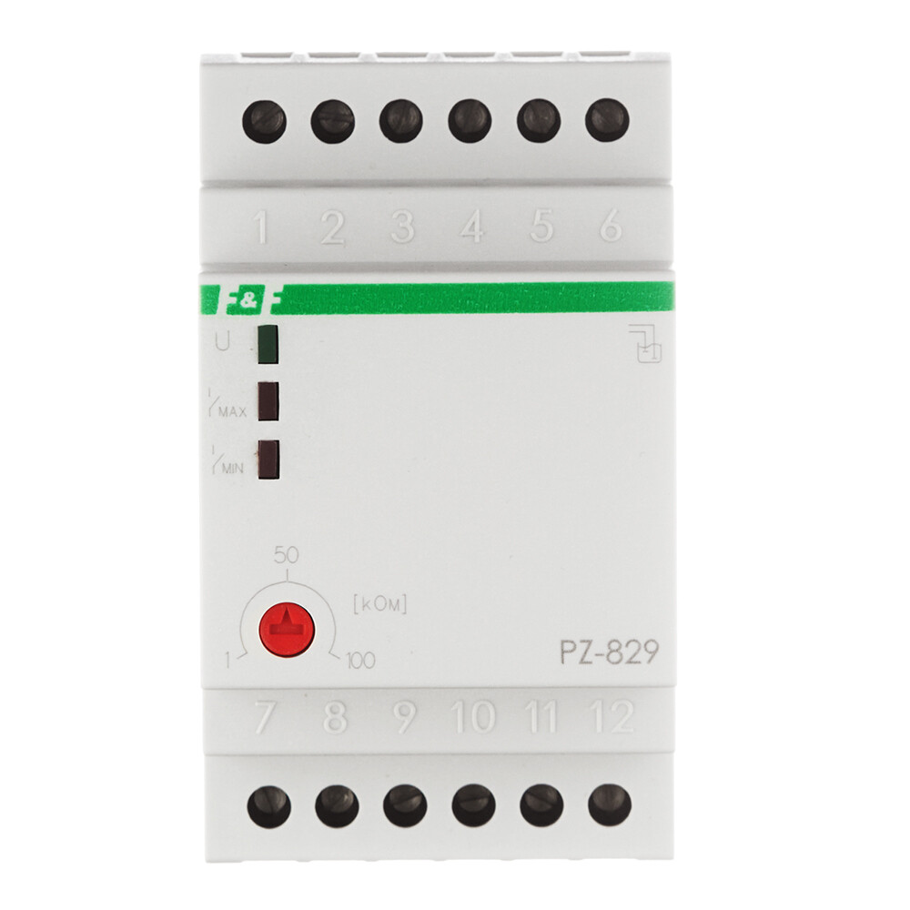 Реле уровня жидкости модульное F&F PZ-829 (EA08.001.002) 230 В 16 А два контролируемых уровня