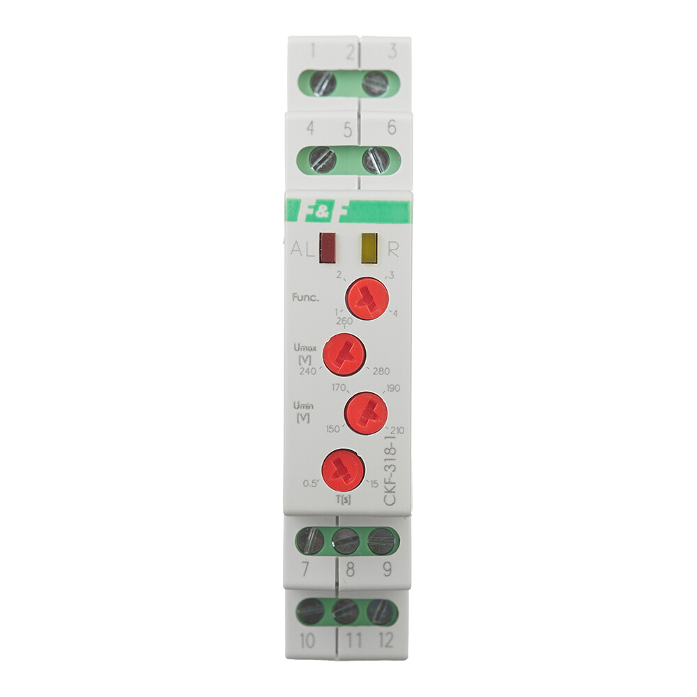 Реле модульное F&F CKF-318-1 (EA04.002.007) 3х230 В 16 А тип AC 9P+N