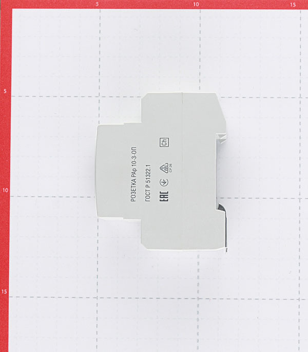 Розетка щитовая модульная IEK (MRD10-16) 220 В 16 А тип AC 2Р+N