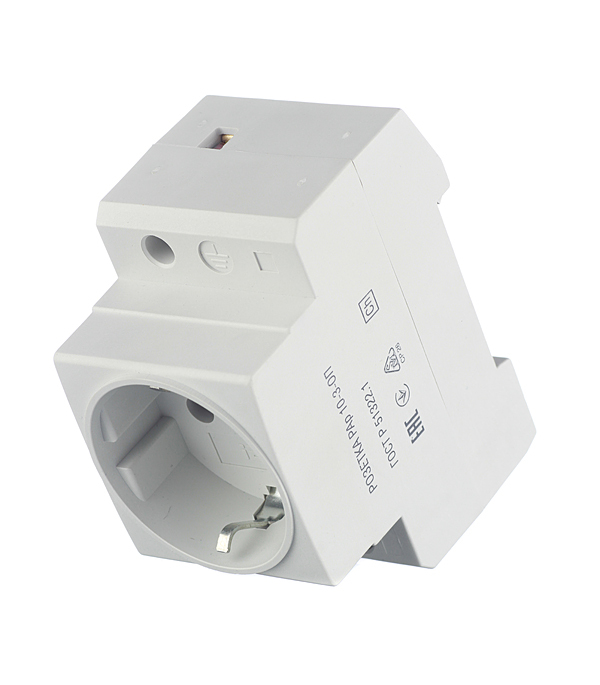 Розетка щитовая модульная IEK (MRD10-16) 220 В 16 А тип AC 2Р+N