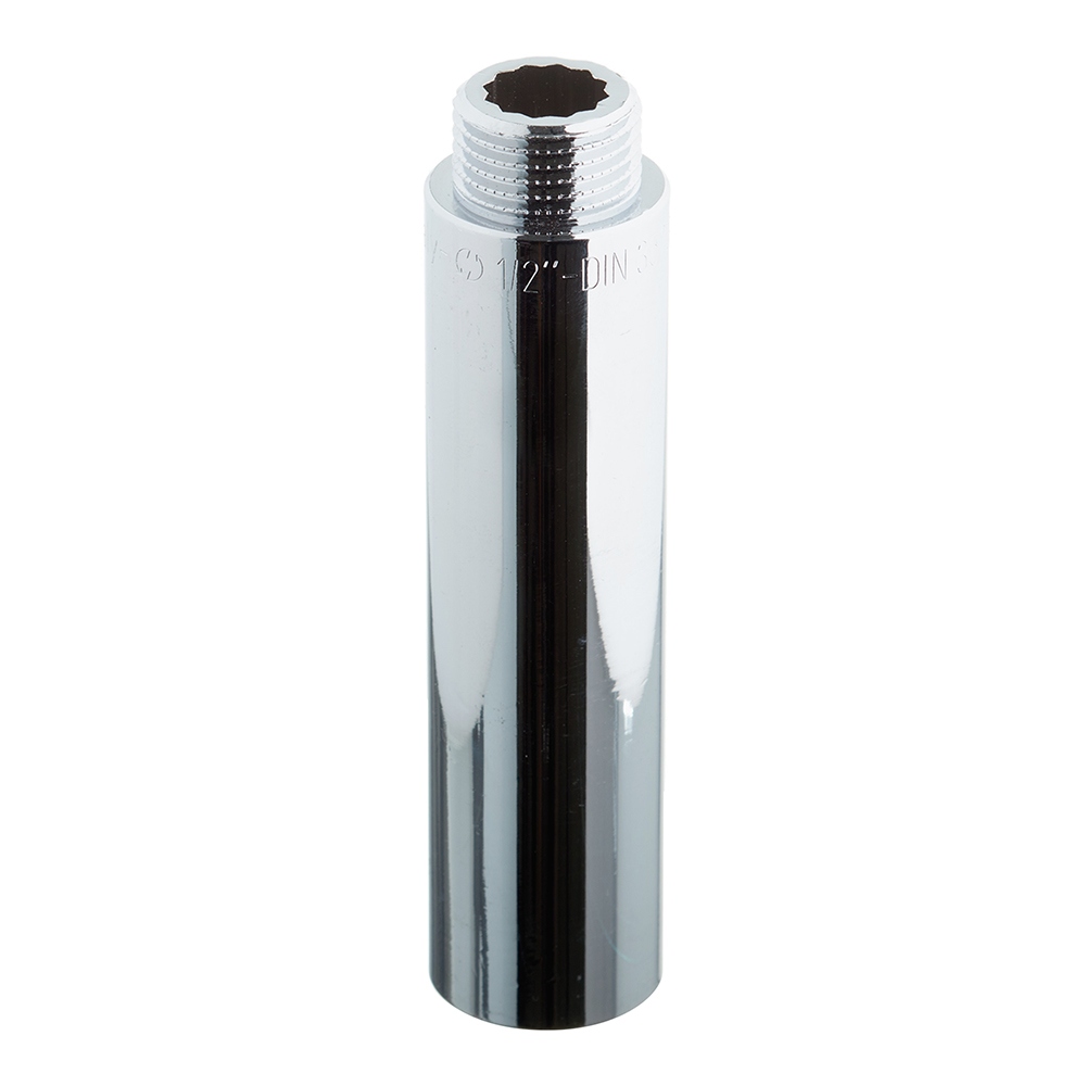 Удлинитель Stout 100 мм 1/2 ВР(г) х 1/2 НР(ш) хром латунный (SFT-0002-012100)