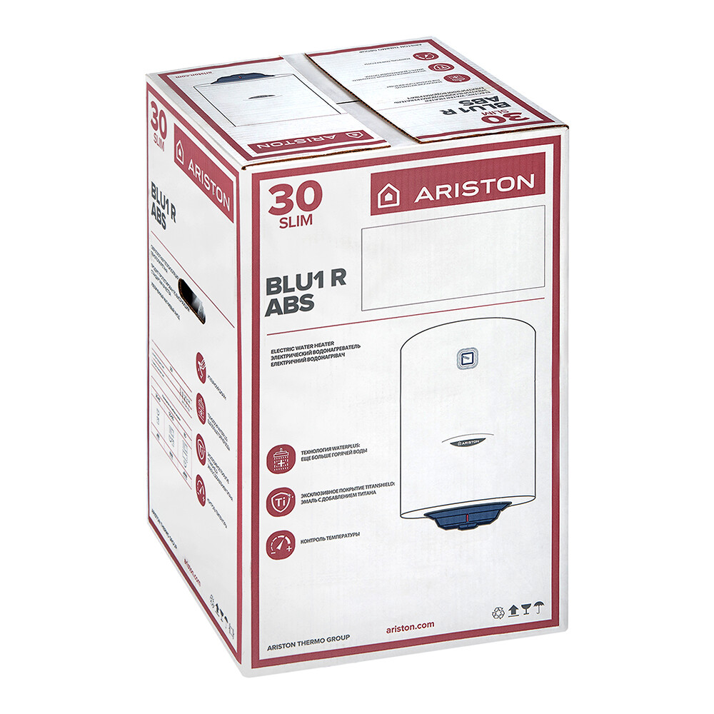 Водонагреватель накопительный Ariston Blu1 R ABS V Slim электрический 30 л 1,5 кВт вертикальный