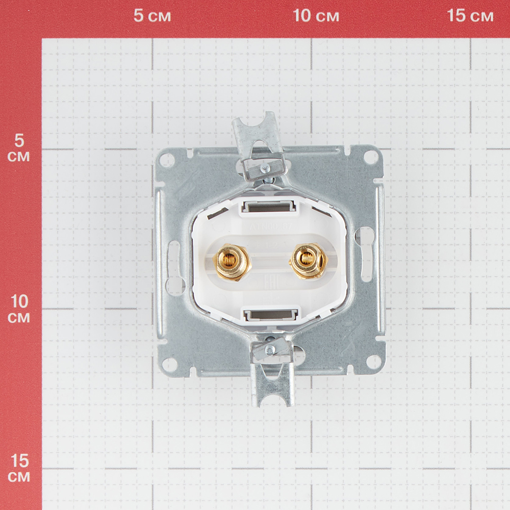 Розетка аудио Systeme Electric AtlasDesign встраиваемая алюминий (ATN000387)