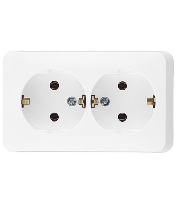 Розетка Systeme Electric Этюд накладная белая (PA16-007B)