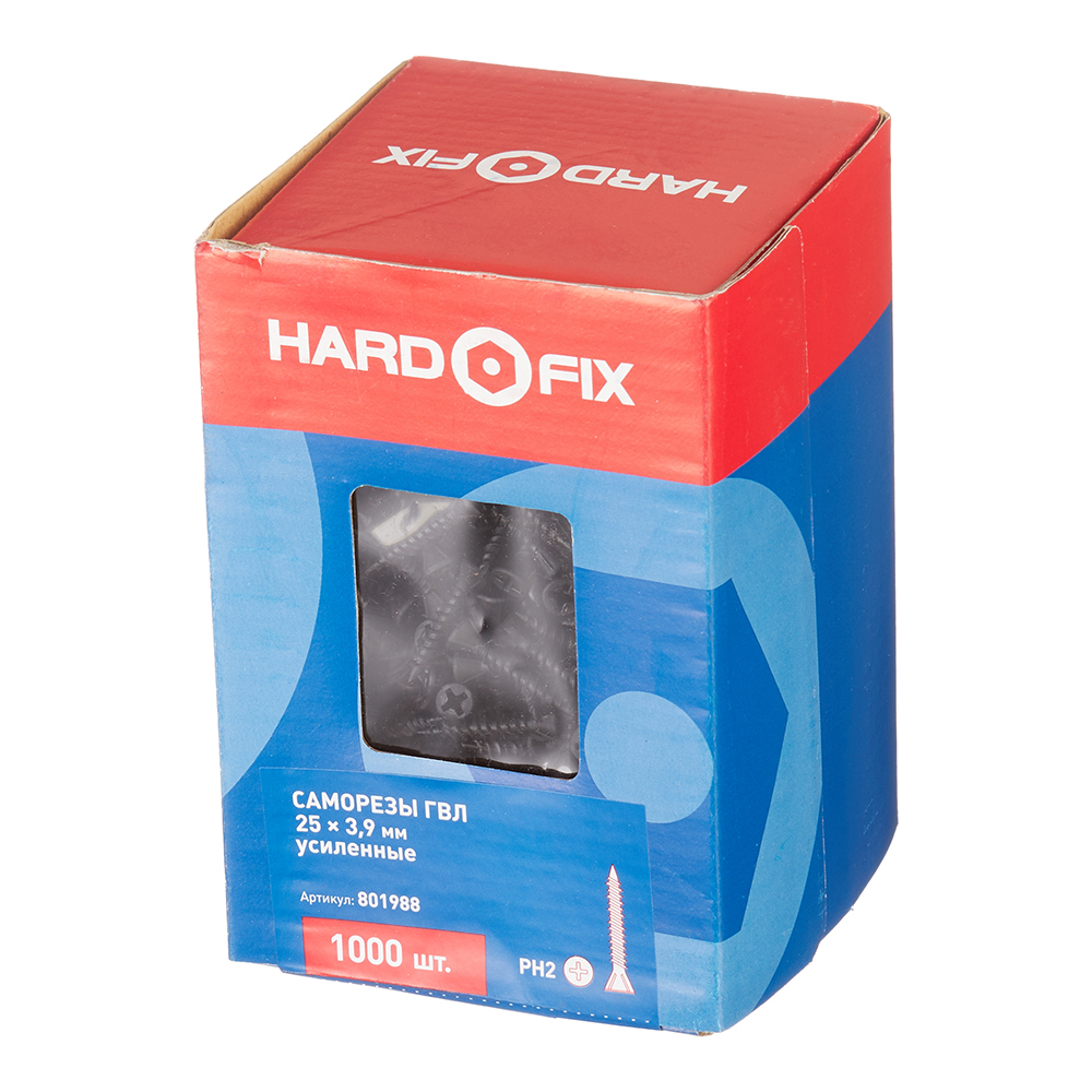 Саморезы для ГВЛ 25x3,9 мм усиленные Hard-Fix (1000 шт.)