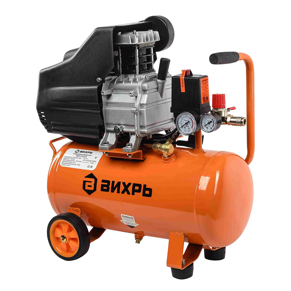 Компрессор масляный Вихрь (74/3/2) КМП-230/24 24 л 1,6 кВт