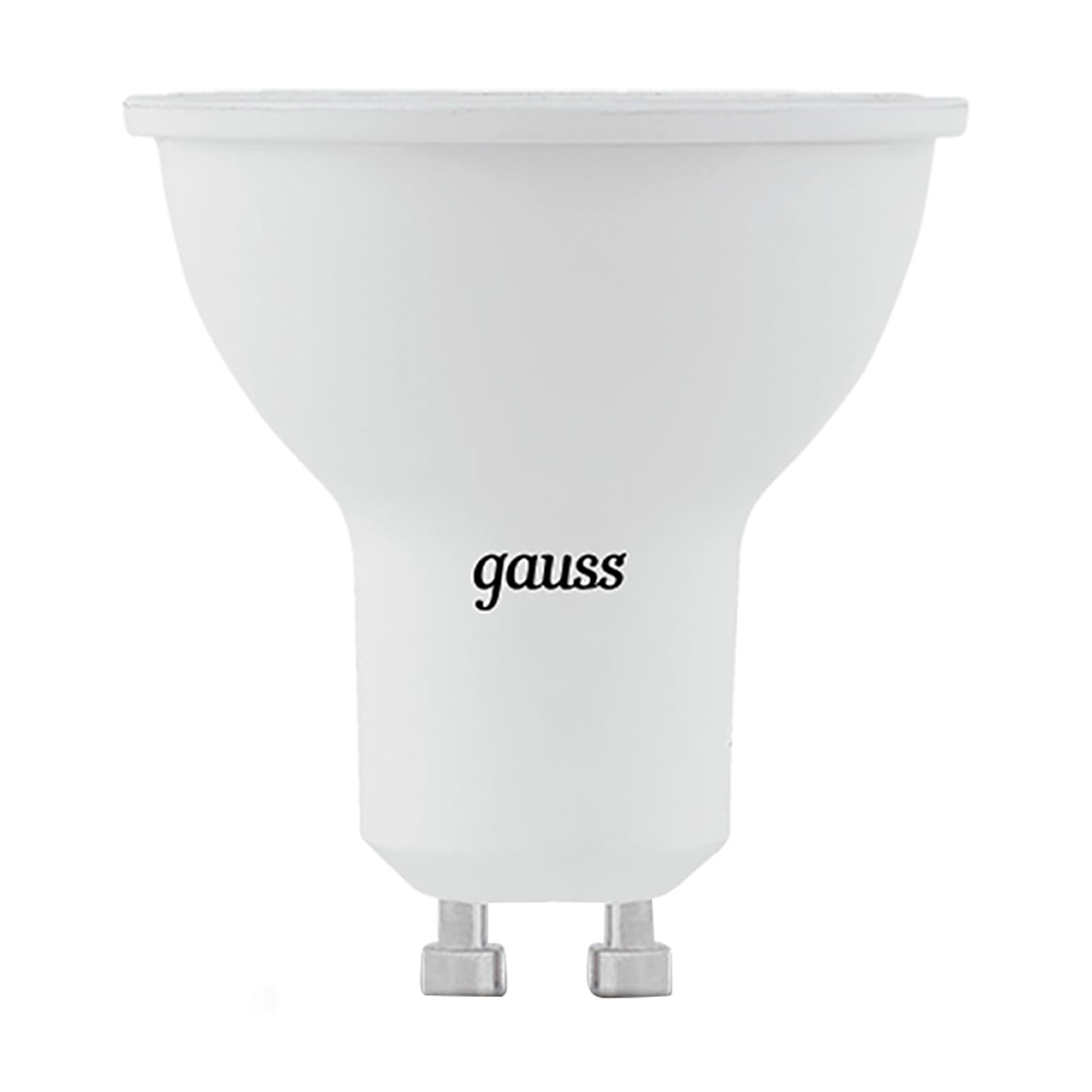 Лампа светодиодная Gauss GU10 4100К 7 Вт 630 Лм 150-265 В рефлектор MR16 матовая (10 шт.)