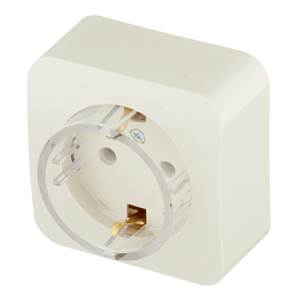 Розетка Systeme Electric Blanca накладная бежевая компакт (BLNRA110117)