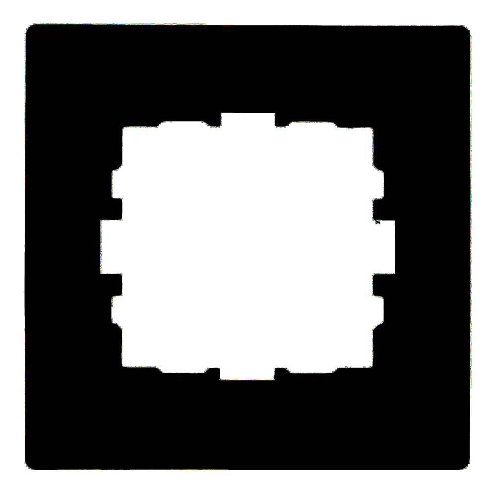 Рамка Lezard Karina одноместная черный бархат (707-4200-146)