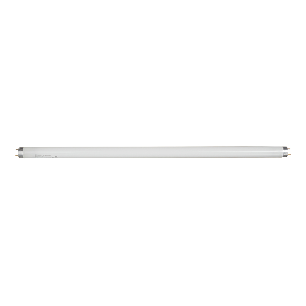 Лампа люминесцентная Osram G13 T8 18 Вт 4000К нейтральный свет трубка 590 мм (55650/9652/959652)