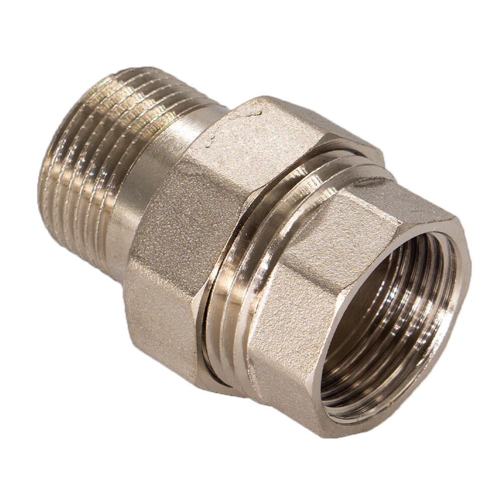 Американка прямая 1/2 ВР(г) х 1/2 НР(ш) латунная