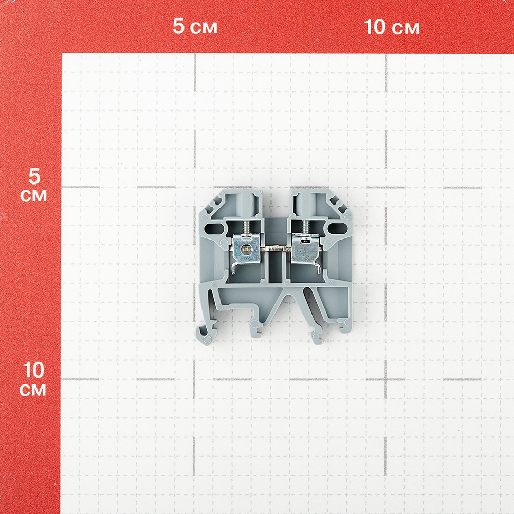Колодка клеммная винтовая Navigator 2,5 кв.мм серая (10 шт.) (612089)