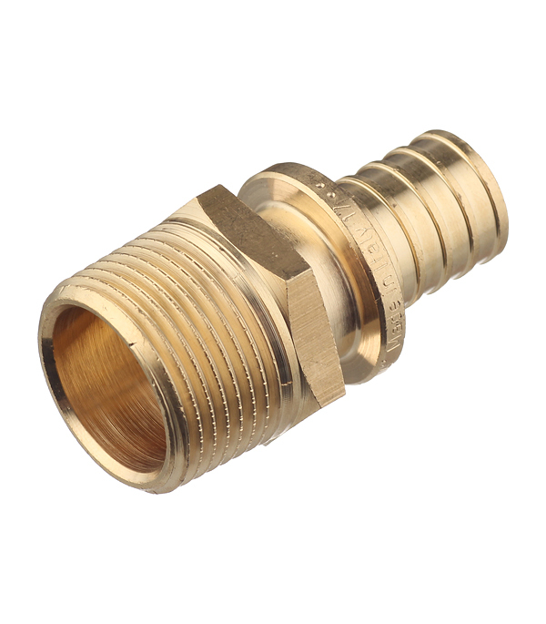 Соединитель прямой Stout 20 мм х 3/4 НР(ш) латунный (SFA-0001-002034)