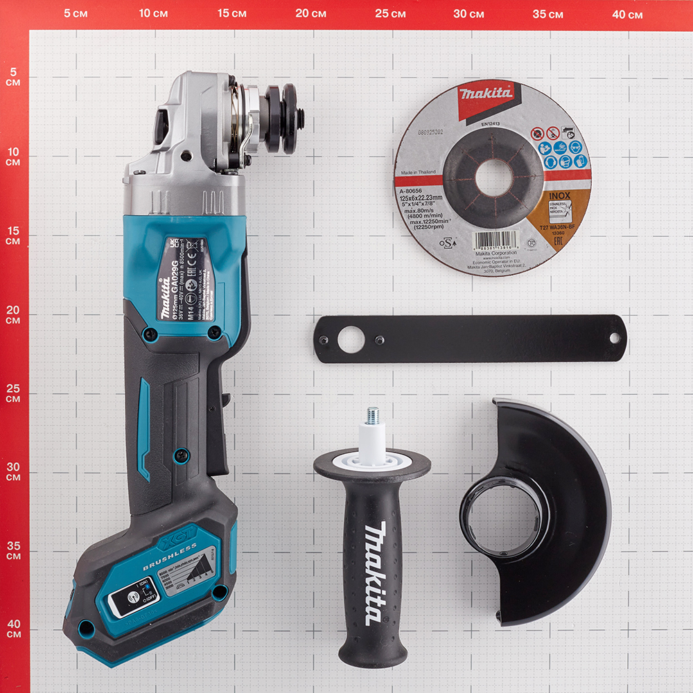 Шлифмашина угловая аккумуляторная Makita XGT GA029GZ 40 В d125 мм без АКБ и ЗУ (GA029GZ)