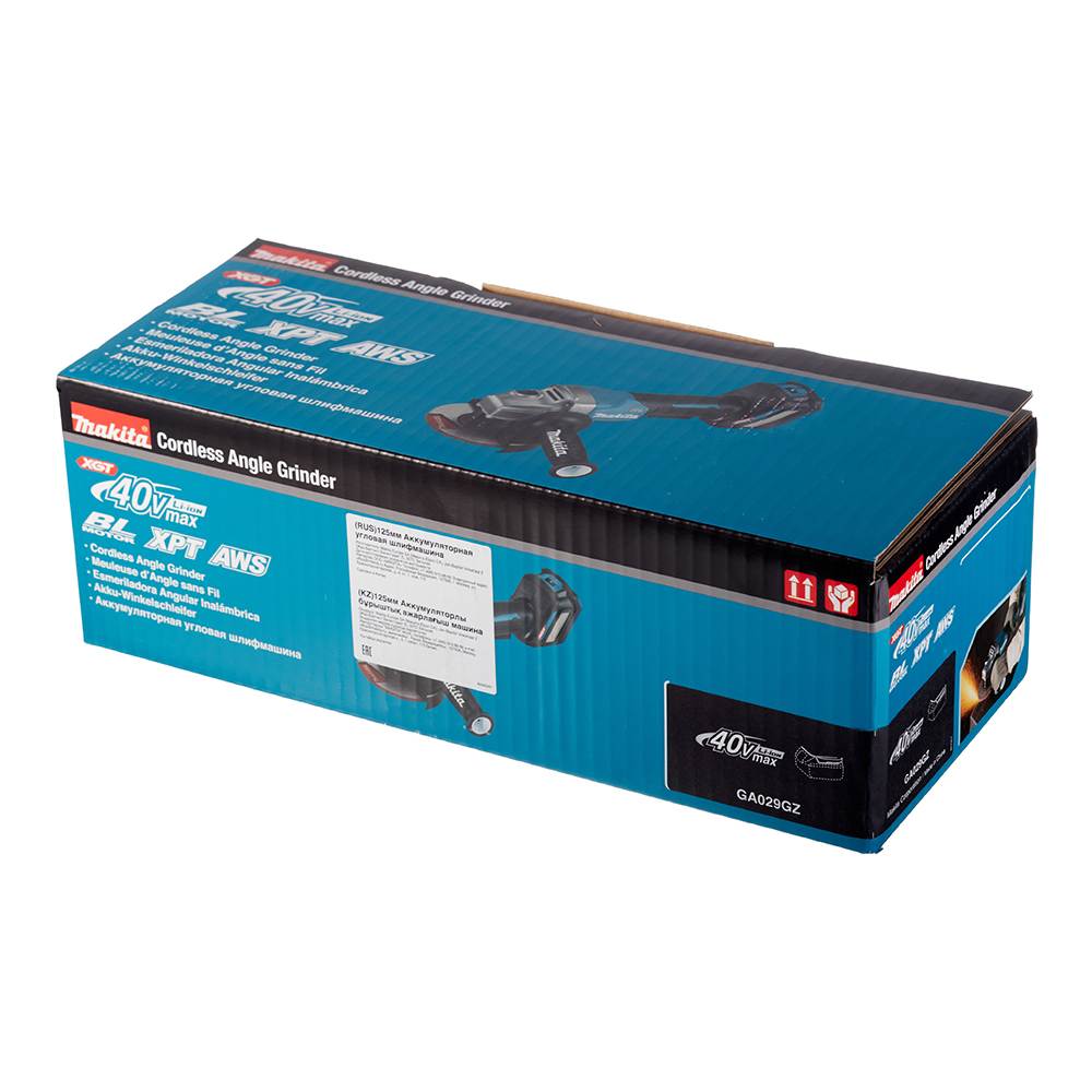 Шлифмашина угловая аккумуляторная Makita XGT GA029GZ 40 В d125 мм без АКБ и ЗУ (GA029GZ)