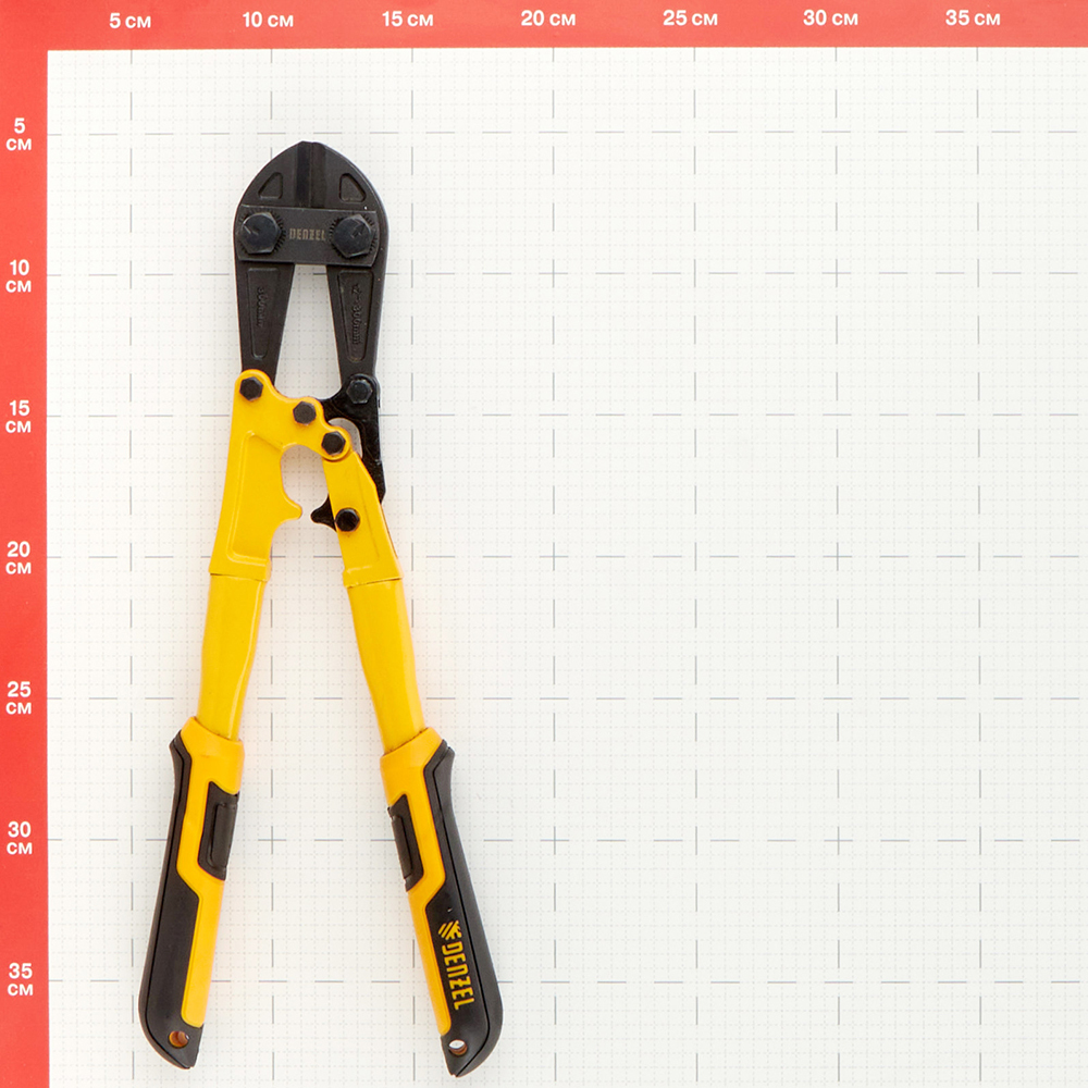Ножницы для резки арматуры Denzel 300 мм с двухкомпонентными рукоятками (78531)