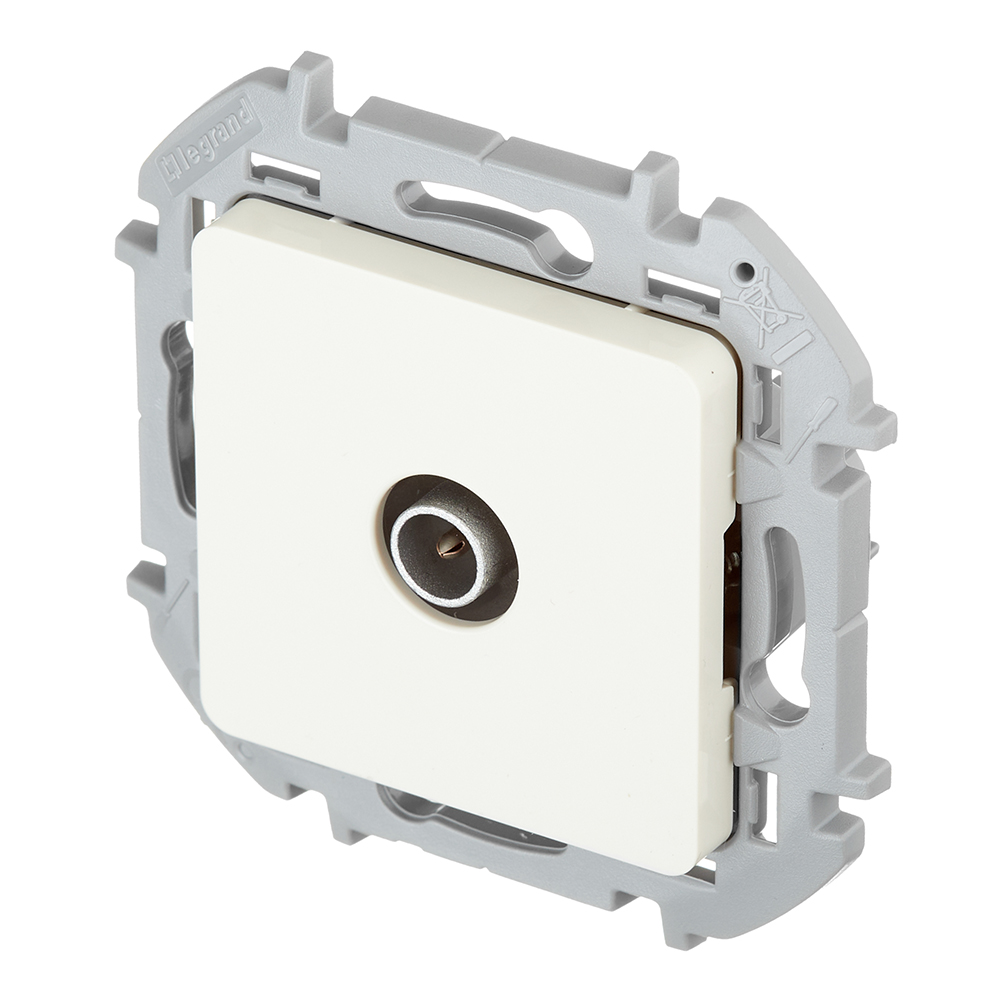 Розетка телевизионная Legrand Inspiria встраиваемая слоновая кость (673851)