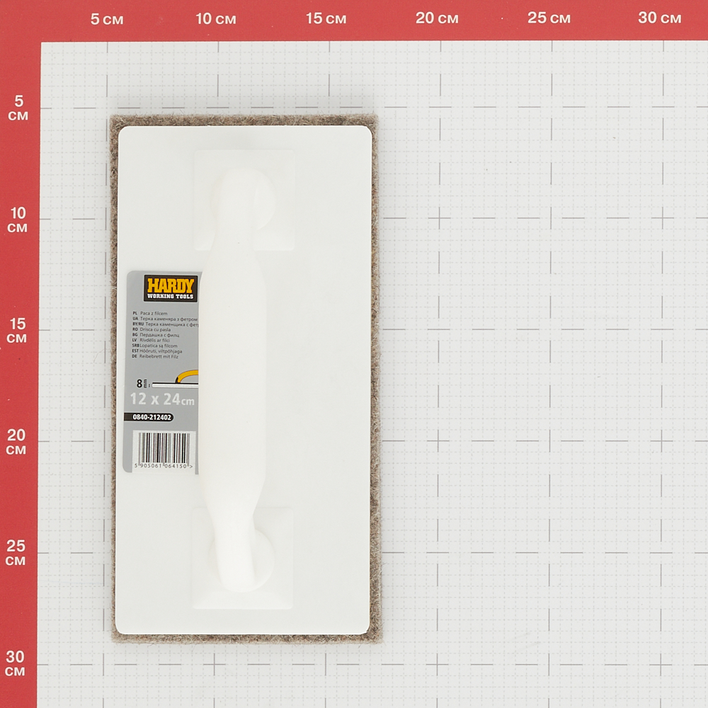 Терка фетровая Hardy (0840-212402) 240х120 мм губка 8 мм