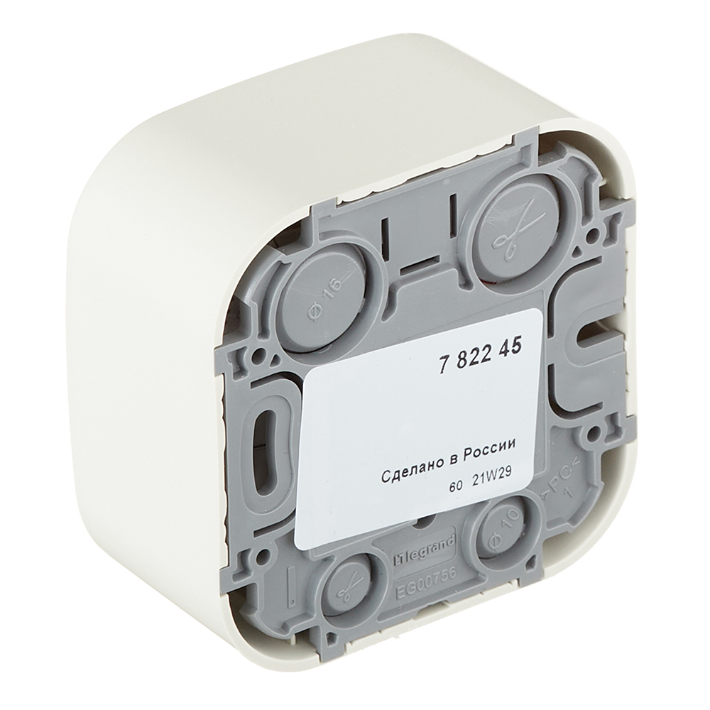 Розетка телевизионная Legrand Quteo накладная слоновая кость (782245)