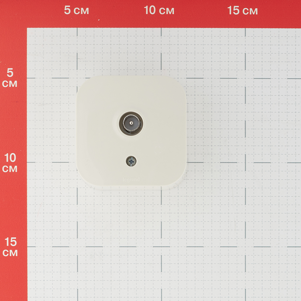Розетка телевизионная Legrand Quteo накладная слоновая кость (782245)