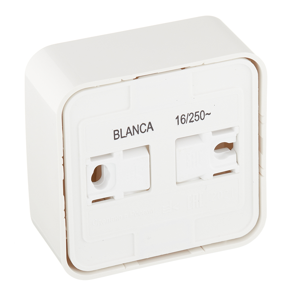 Розетка Systeme Electric Blanca накладная молочная (BLNRA000112)