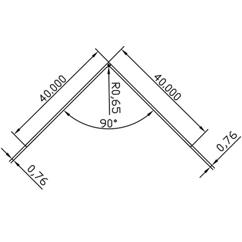 Уголок ПВХ 40х40х2700 мм гладкий белый