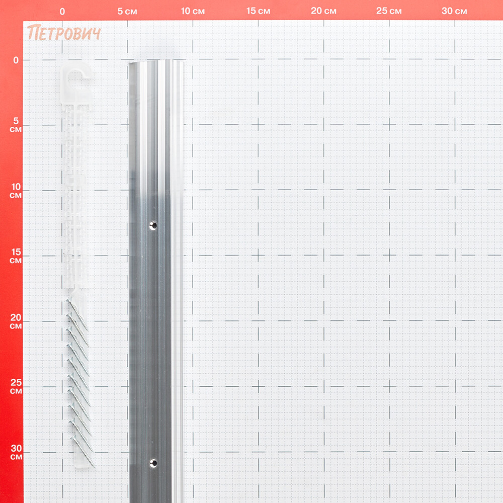 Порог алюминиевый угловой наружный 40х20х1800 мм без покрытия