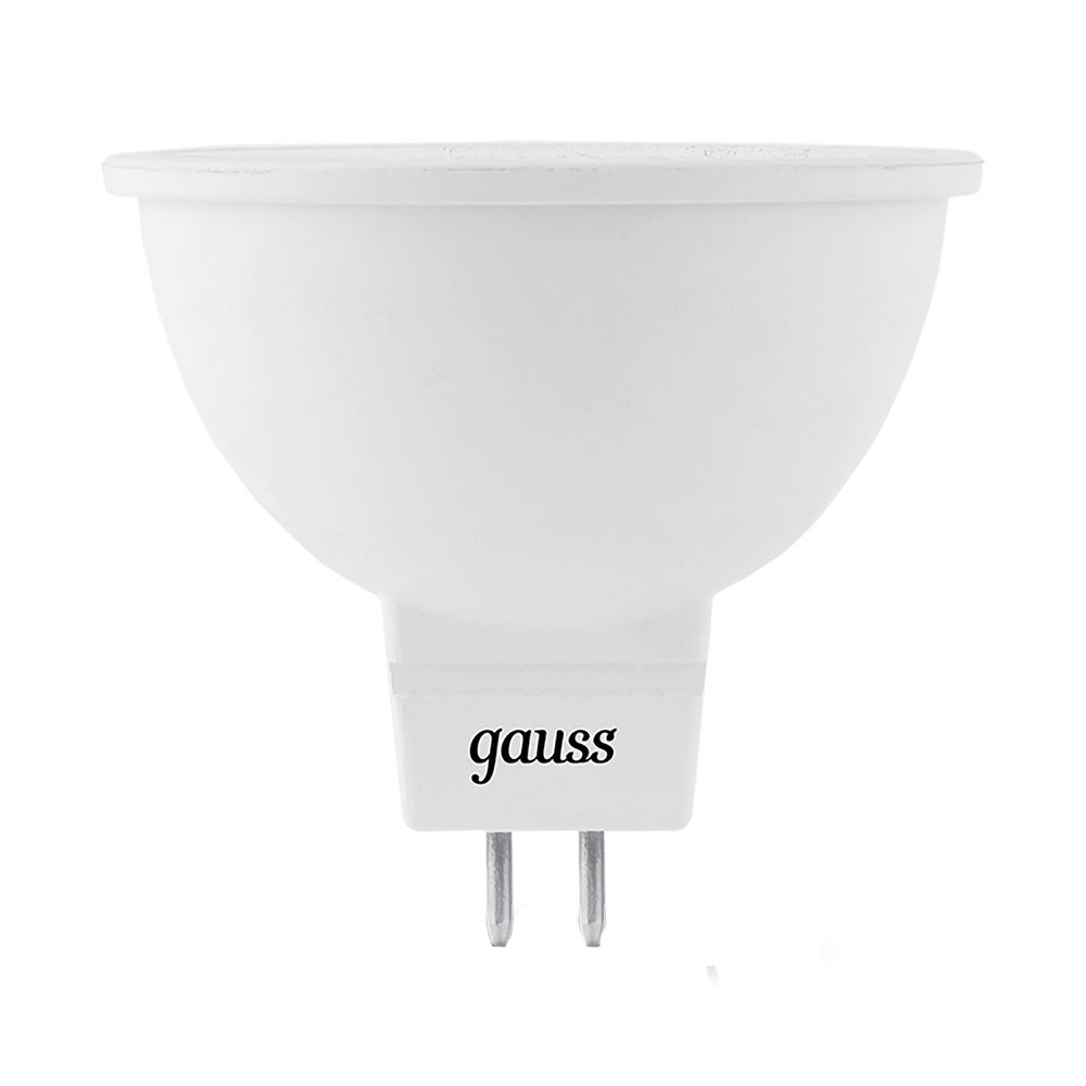 Лампа светодиодная Gauss GU5.3 4100К 7 Вт 630 Лм 150-265 В рефлектор MR16 матовая (10 шт.)