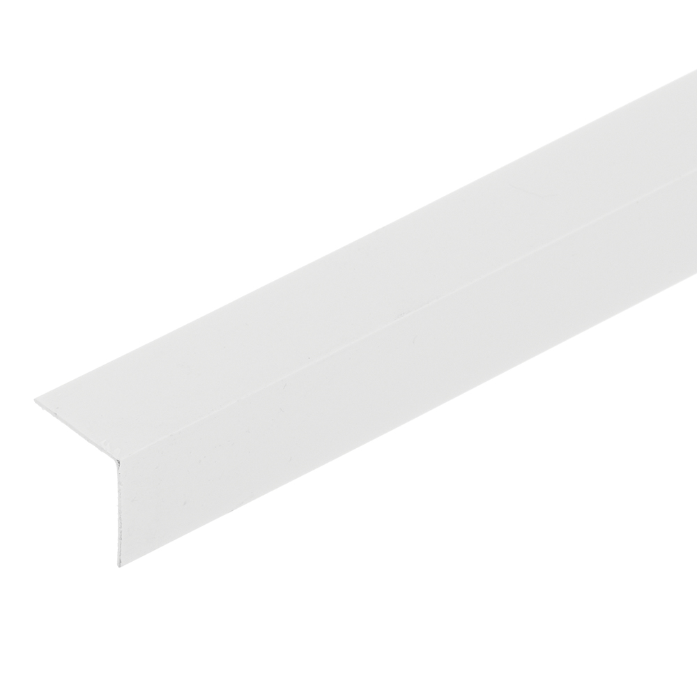 Уголок ПВХ 20х20х2700 мм гладкий белый