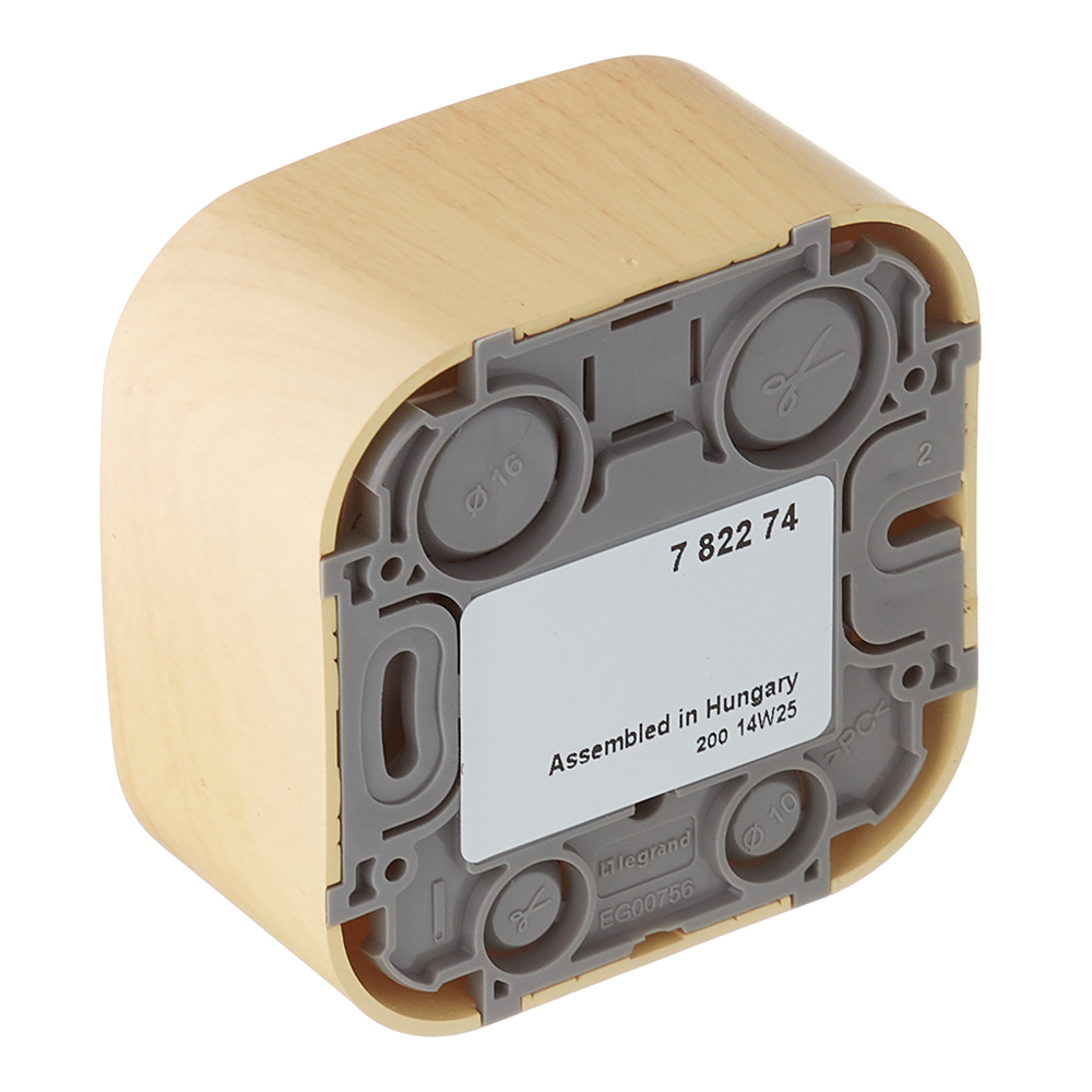 Розетка телефонная Legrand Quteo накладная дерево RJ11 (782274)