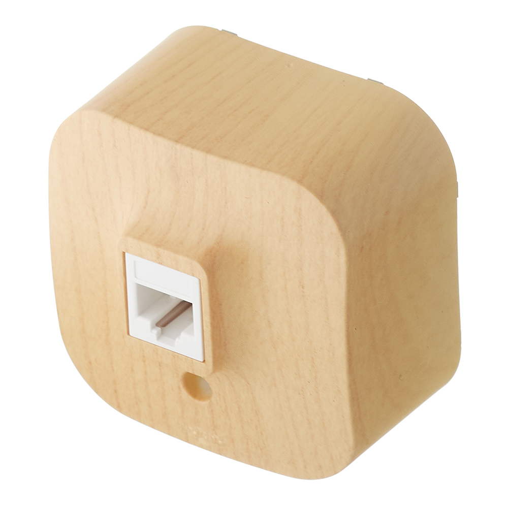Розетка телефонная Legrand Quteo накладная дерево RJ11 (782274)