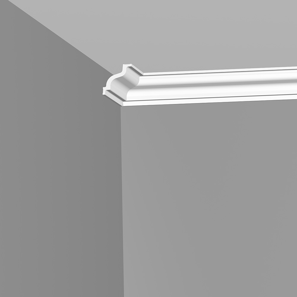 Плинтус потолочный из пенополистирола 70х70х2000 мм Плинтэкс D 70/70