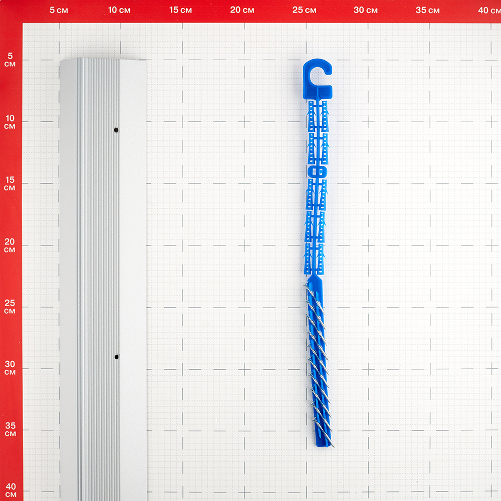 Порог алюминиевый угловой наружный 60х40х1800 мм серебро