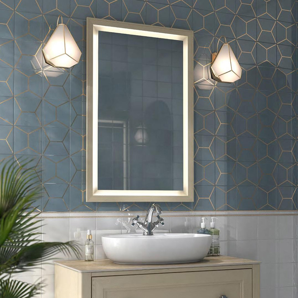 Плитка декор Kerama Marazzi Витраж голубая 150х150х7 мм