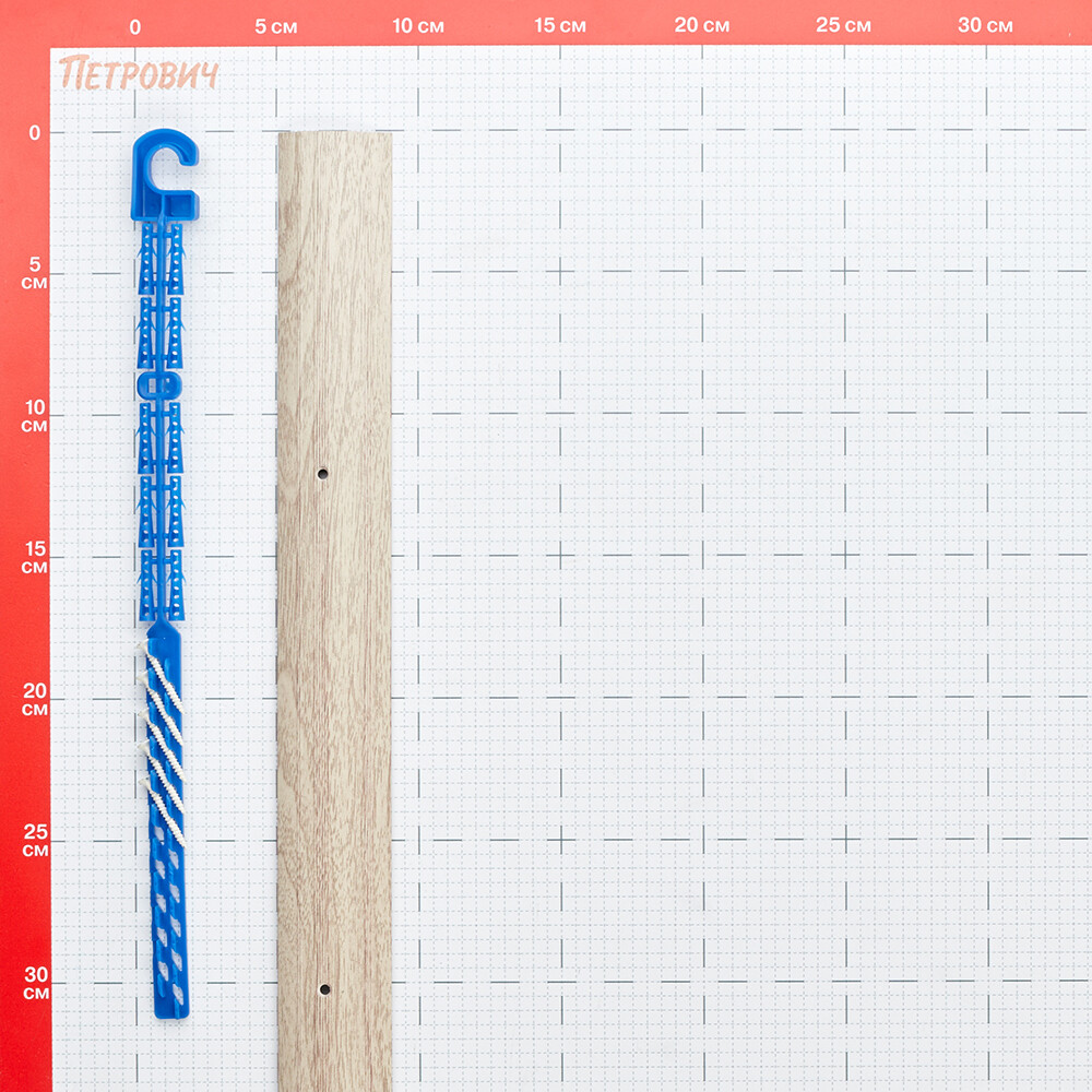 Порог алюминиевый разноуровневый кант 40х900 мм дуб беленый перепад 15 мм