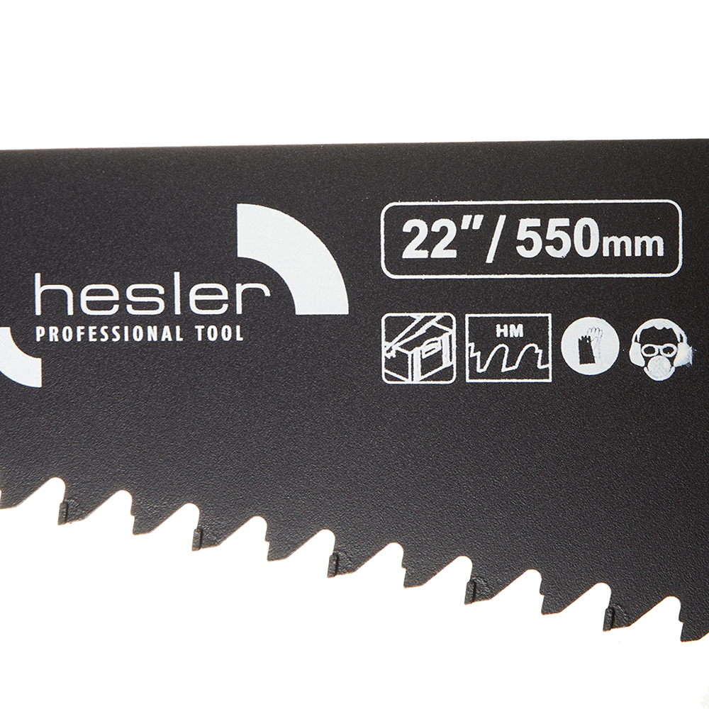Ножовка по газобетону Hesler 550 мм крупный зуб 14 напаек