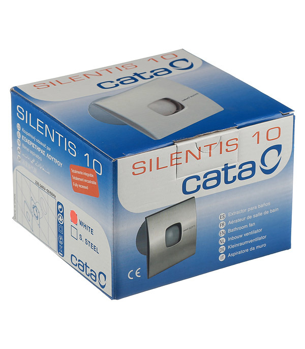 Вентилятор осевой Cata Silentis 10 140х140 мм d100 мм слоновая кость