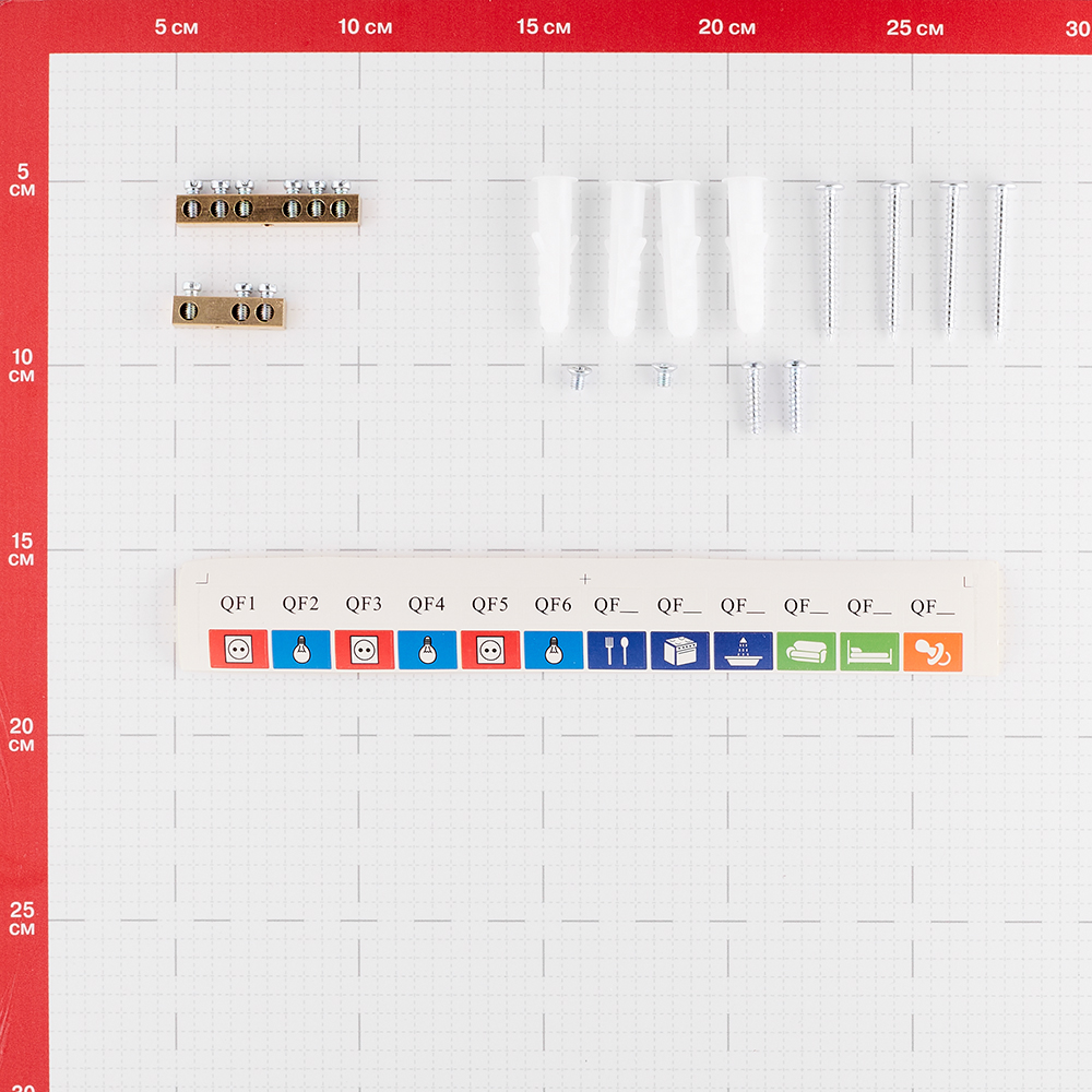 Щит распределительный навесной Dekraft ЩРН-П-8 пластиковый IP41 200х180х100 мм 8 модулей