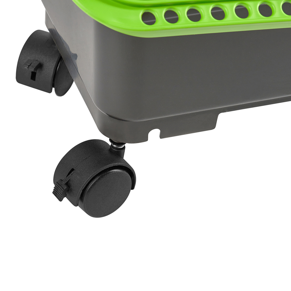 Ведро для мойки плитки пластиковое Wenzo с отжимным роликом и сеткой для губки 24 л