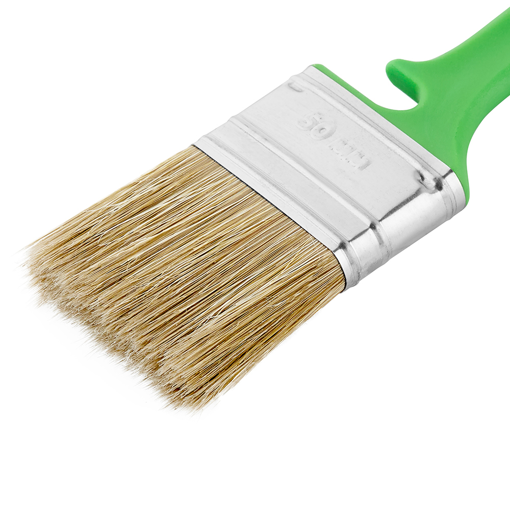 Кисть плоская смешанная щетина пластиковая ручка Wenzo Pro 50х12 мм для антисептиков