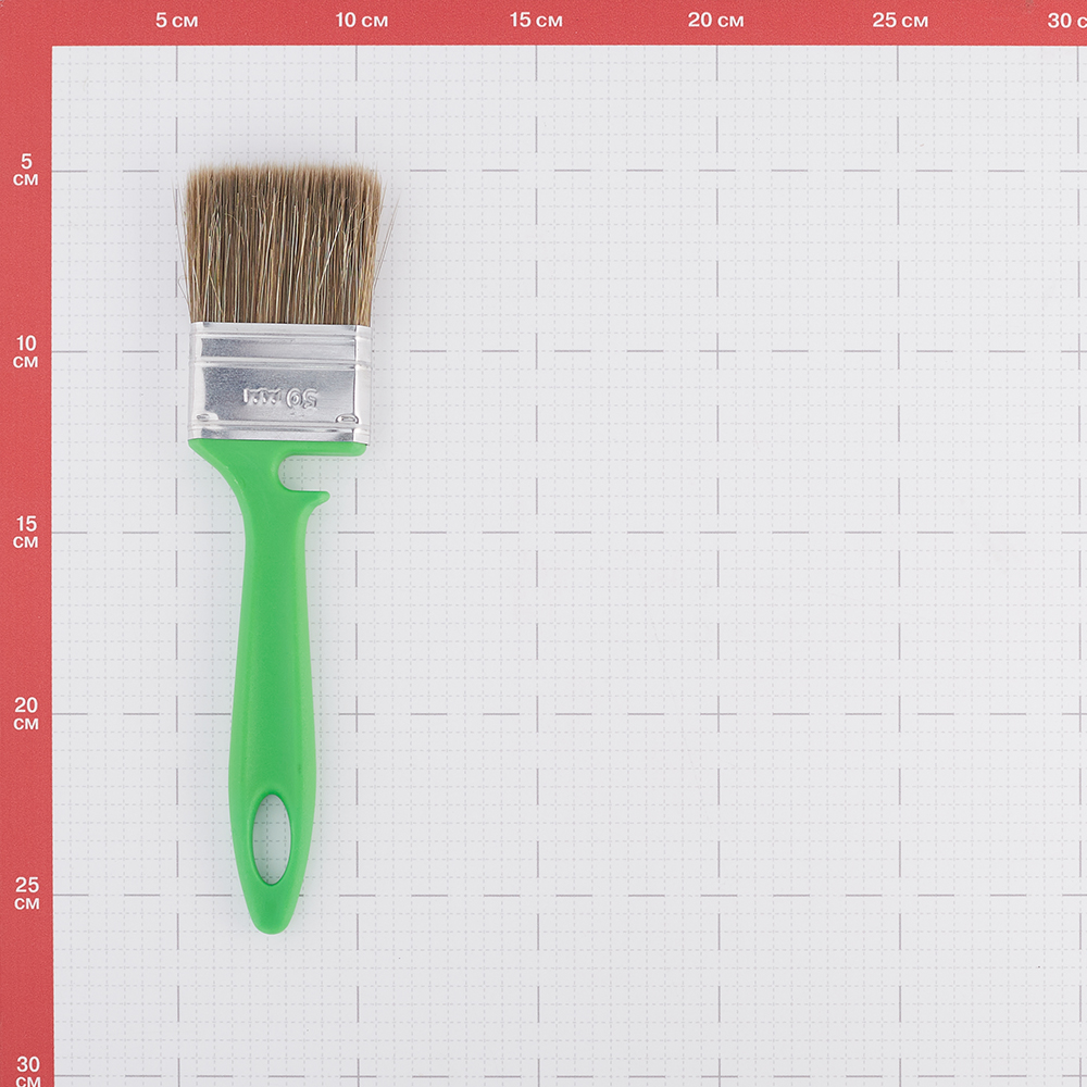 Кисть плоская смешанная щетина пластиковая ручка Wenzo Pro 50х12 мм для антисептиков