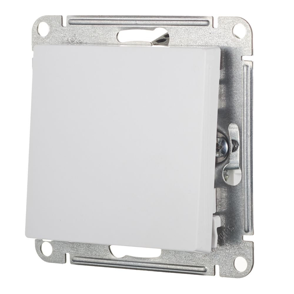 Выключатель Systeme Electric AtlasDesign одноклавишный встраиваемый белый (ATN000111)