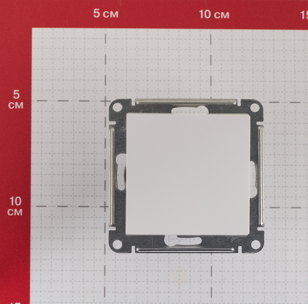 Выключатель Systeme Electric AtlasDesign одноклавишный встраиваемый белый (ATN000111)