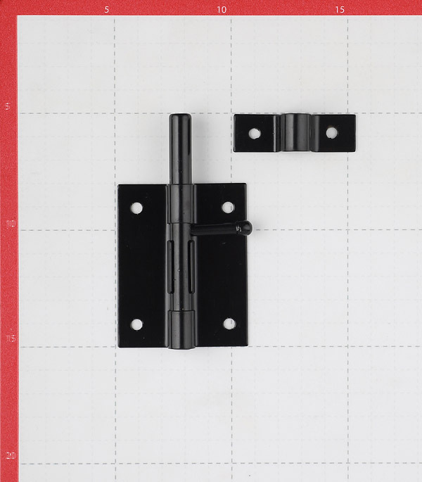 Шпингалет Gah Alberts 100 мм черный