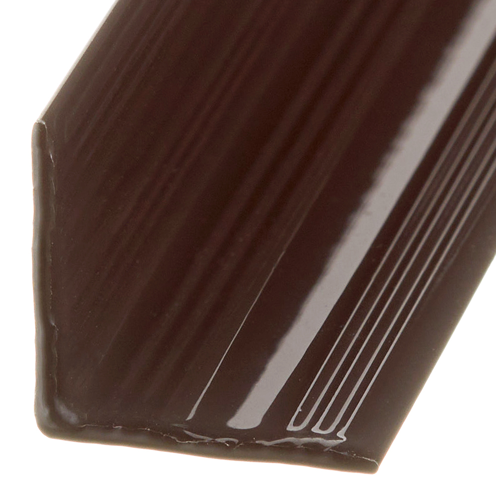 Порог алюминиевый угловой внутренний 19х19х900 мм венге